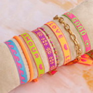 New 15 August - Neon colours text ribbon 